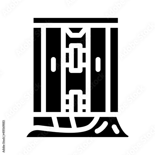 shower repair glyph icon vector illustration sign