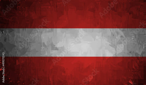 Grunge Austria flag. Austria flag with waving grunge texture.