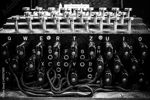 Plugboard Of German World War 2 'Enigma' Machine photo