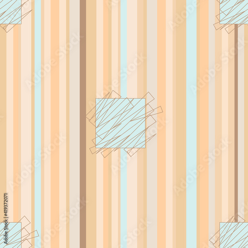 stripes with objects seamless pastel pattern