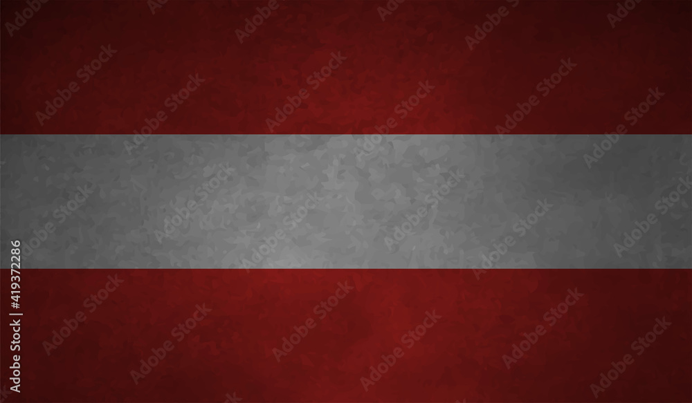 Grunge Austria flag. Austria flag with waving grunge texture.