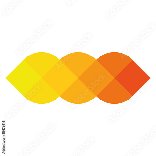 Abstract pixelized mosaic logo