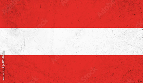 Grunge Austria flag. Austria flag with waving grunge texture.