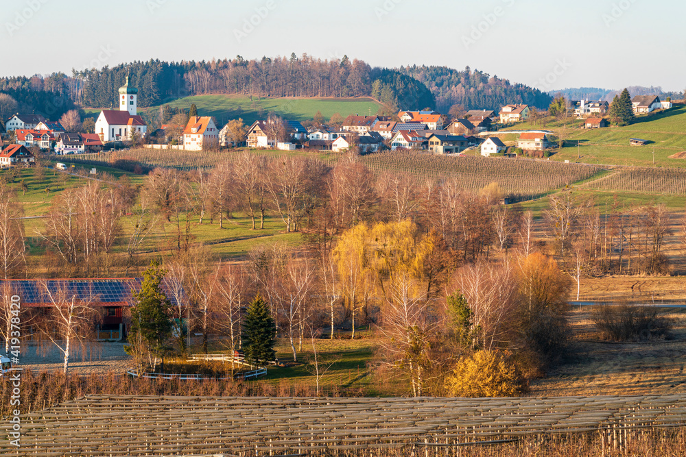 Bodensee HInterland, Blick vom Taubenberg in Lindau auf Unterreitnau
