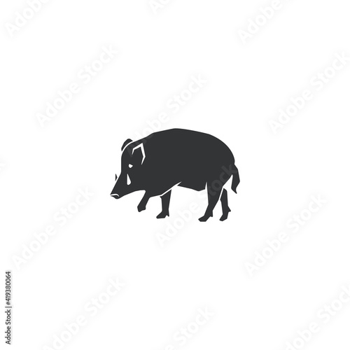 Wild boar icon graphic design vector illustration