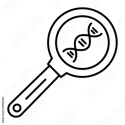 Vector Forensic Outline Icon Design