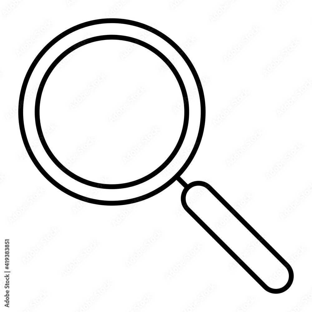 Vector Search Outline Icon Design Vector Search Outline Icon Design