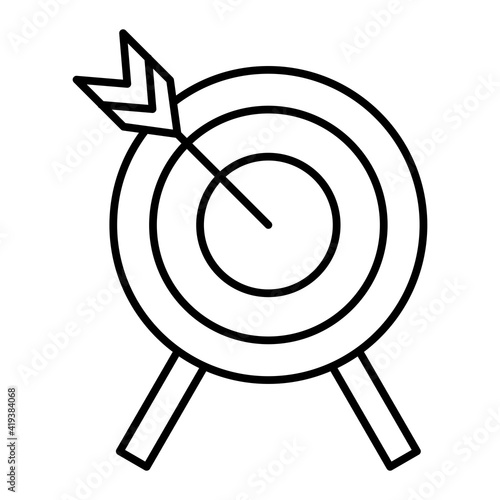 Vector Goal Outline Icon Design