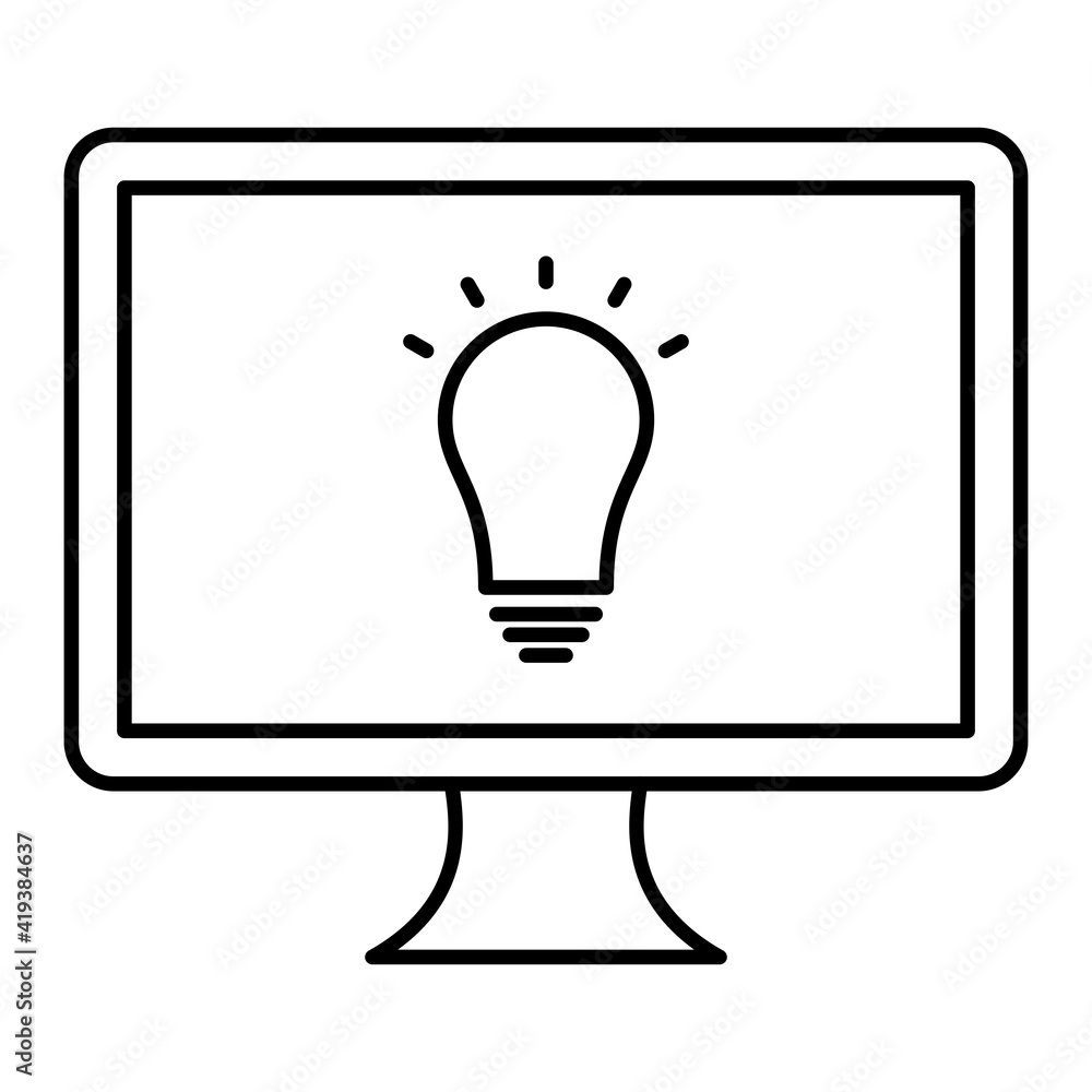Vector Innovation Outline Icon Design Vector Innovation Outline Icon Design