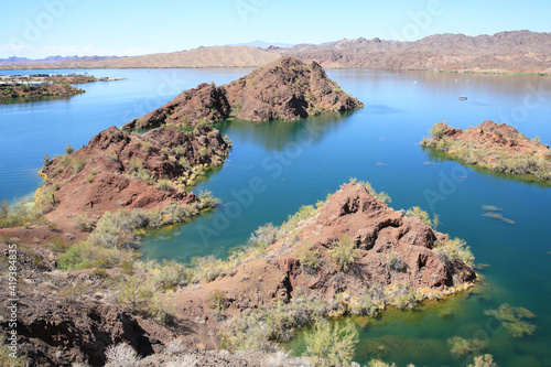 Lake near Parker in Arizona, USA