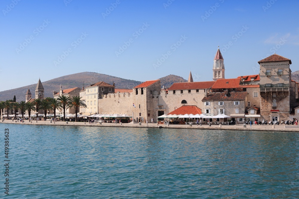 Trogir Croatia tourist destination. Landmarks of Croatia.