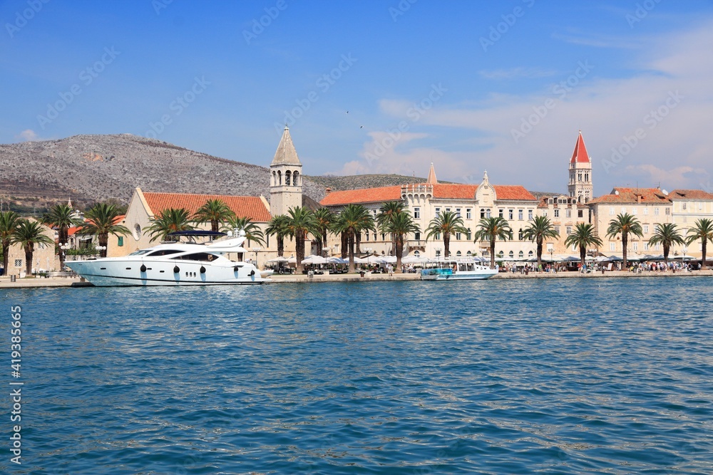 Trogir Croatia tourist destination. Landmarks of Croatia.