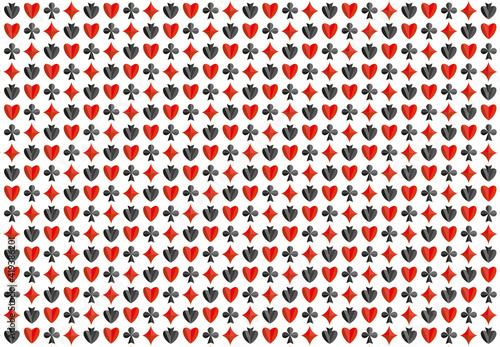 playing cards suit pattern