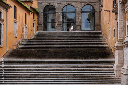 Piazza del Campidoglio stairs, Rome, Lazio, Italy
