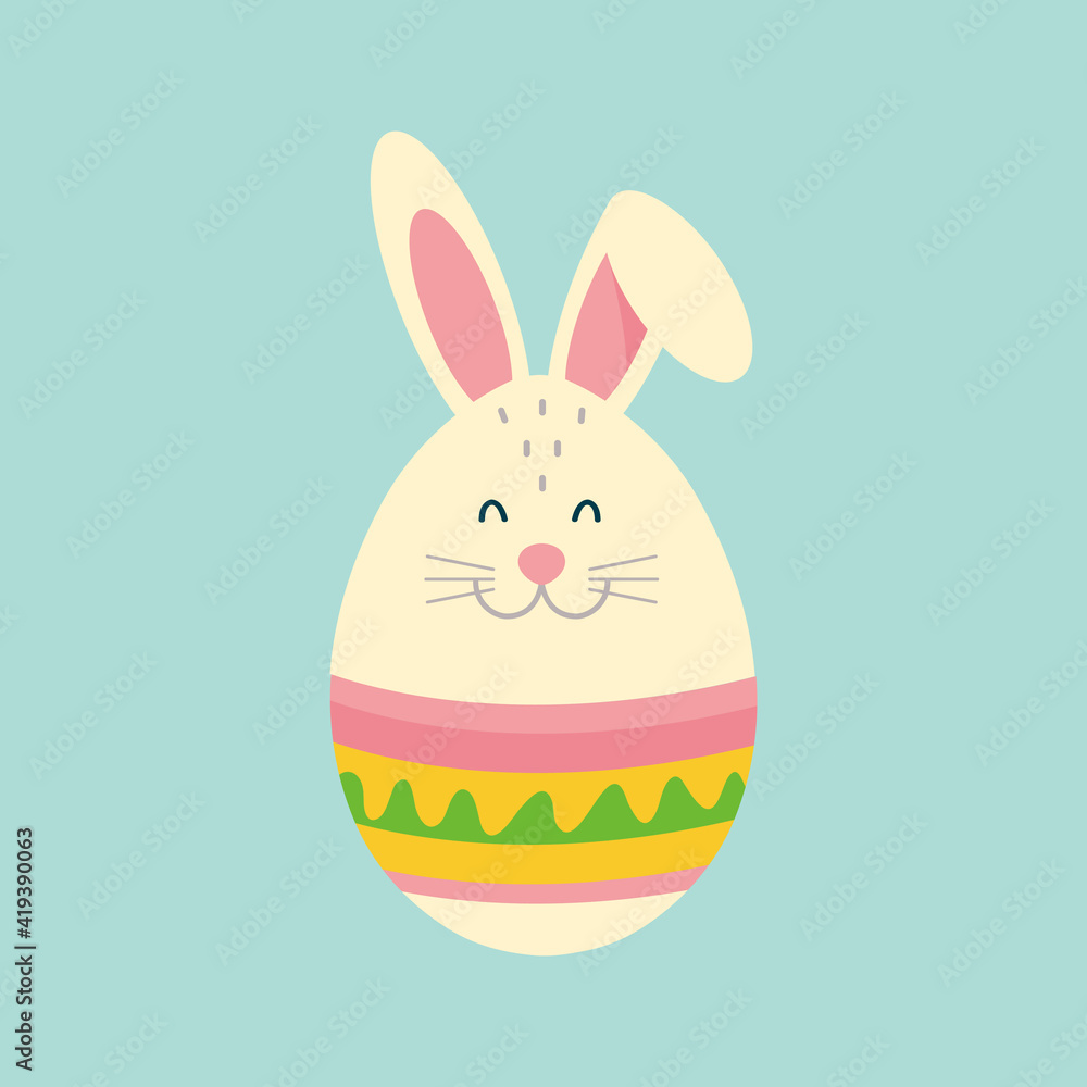 Fototapeta premium Have Yourself a Very Happy Easter Easter Bunny Ears Vector
