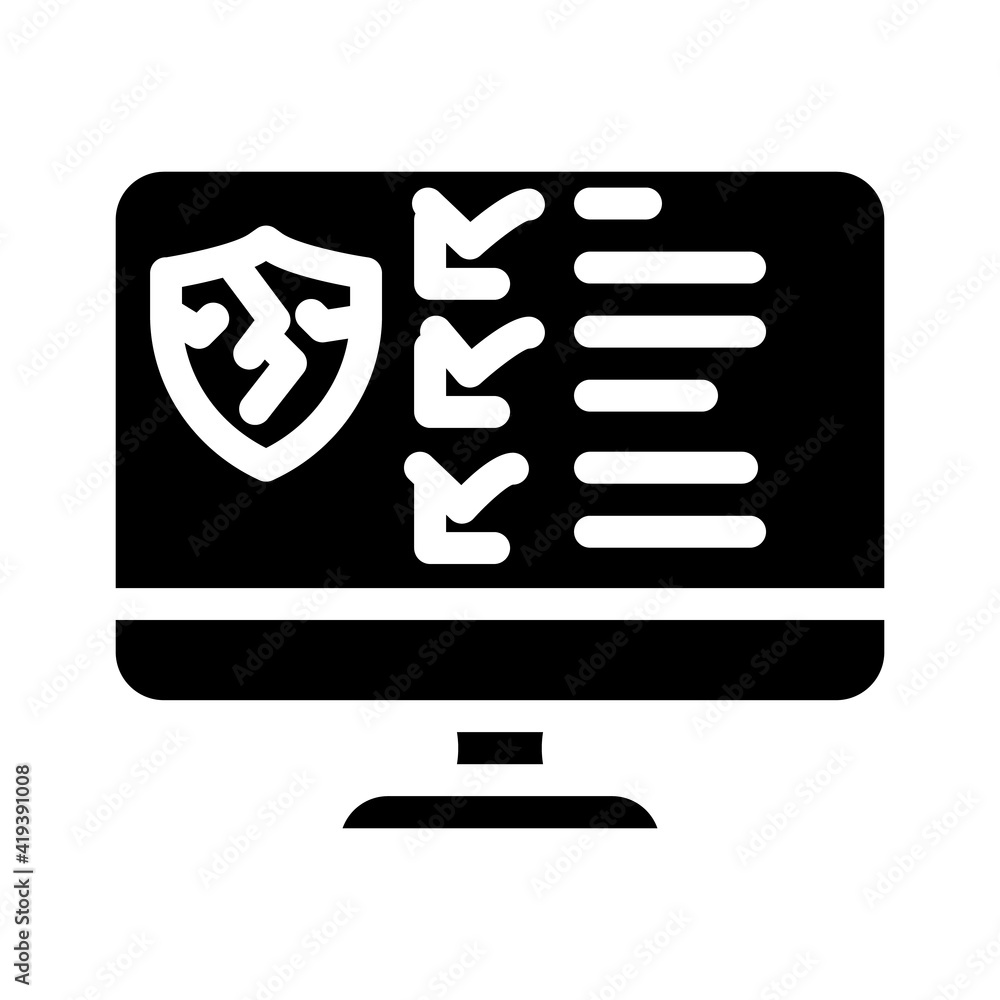 broken defense system glyph icon vector illustration broken defense system glyph icon vector illustration