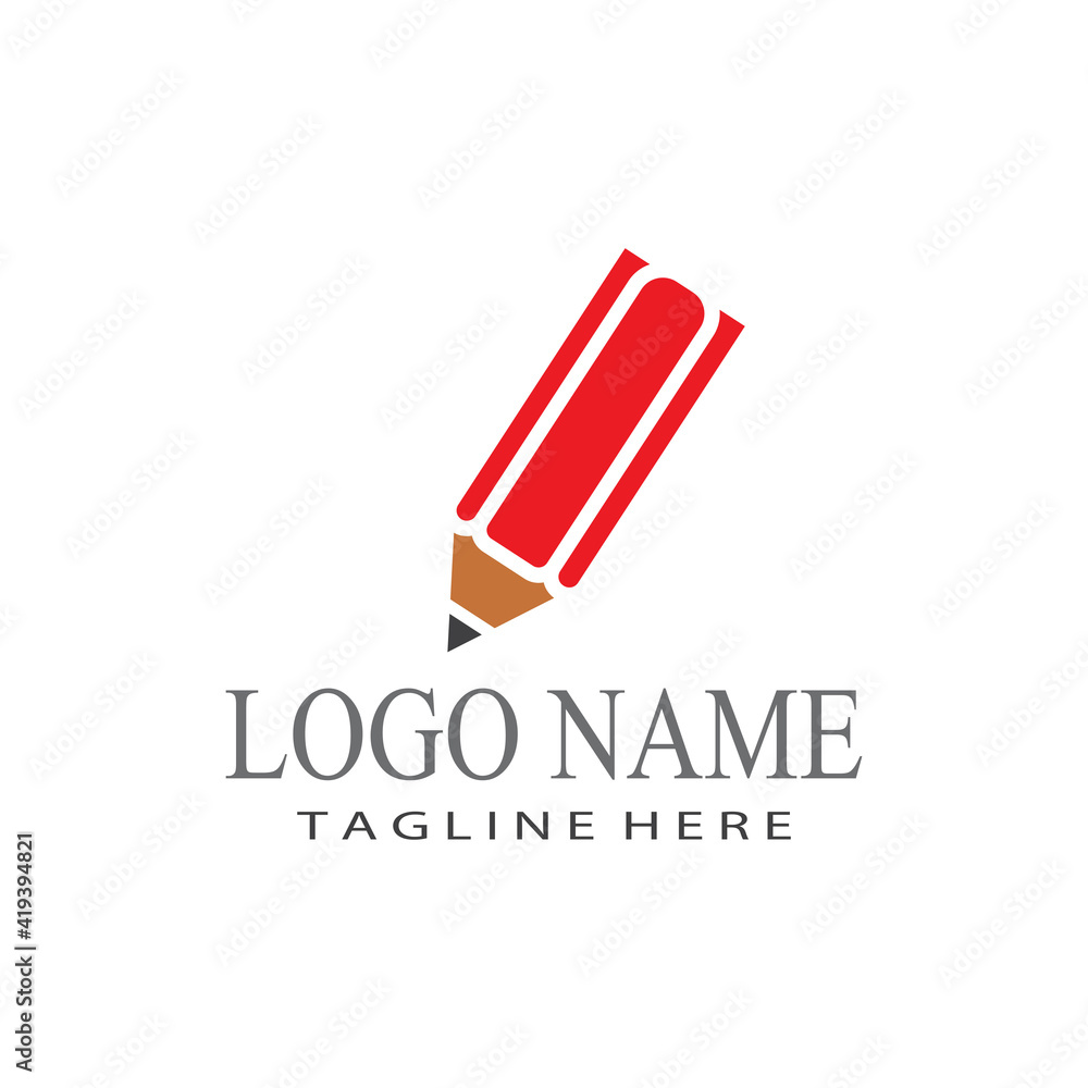Pencil Logo Template vector symbol design Pencil Logo Template vector symbol design