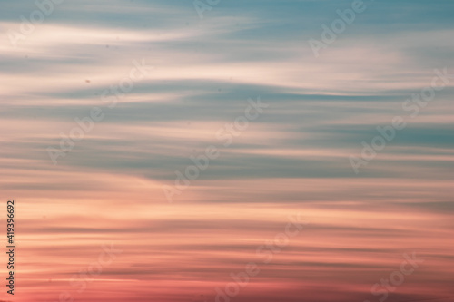sunset sky with clouds © Alexandra