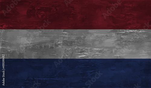 Photography Grunge Netherlands flag
