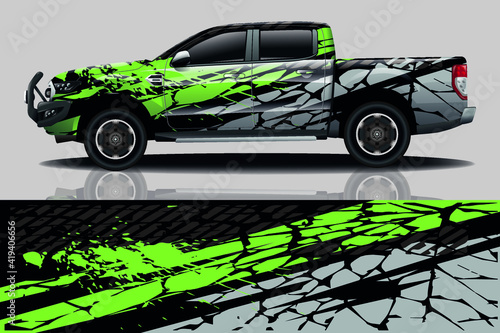 Car wrap graphic racing abstract background for wrap and vinyl sticker