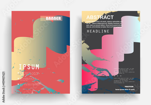 Modern abstract background. Artistic covers design. Creative fluid colors backgrounds. Blurred bright colors mesh background. Smooth banner template.