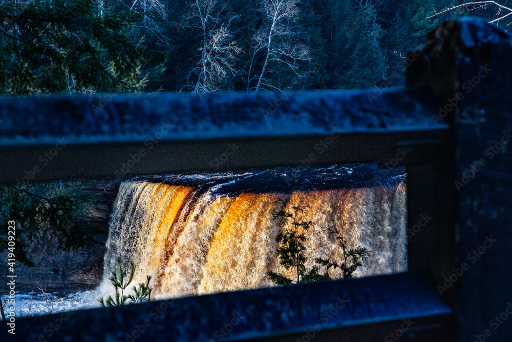 Tahquamenin Falls in Michigan Tahquamenin Falls in Michigan