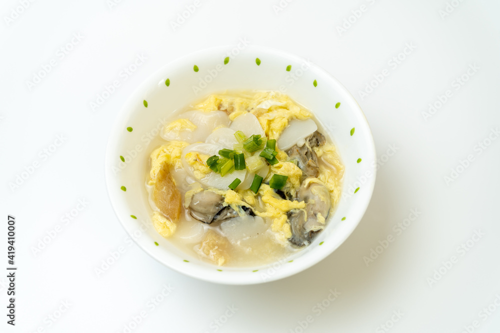Tteokguk, a traditional Korean food eaten on New Year's Day Tteokguk, a traditional Korean food eaten on New Year's Day