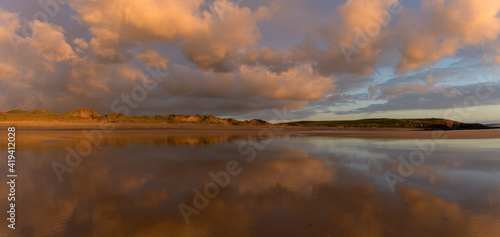 Sunset on a beach
