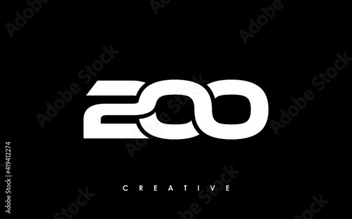 200 Letter Initial Logo Design Template Vector Illustration photo