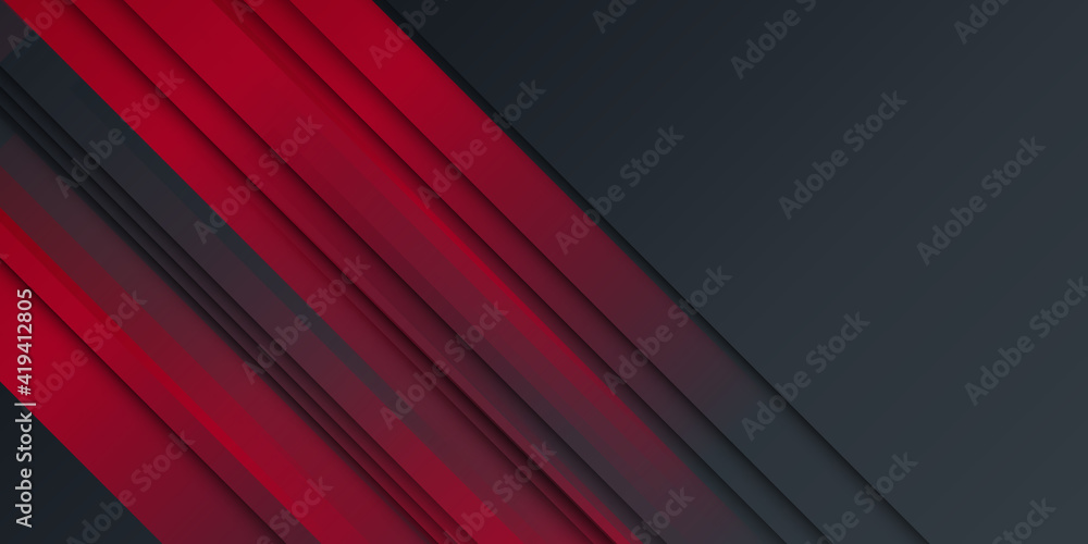 Obraz premium Abstract black red stripes background