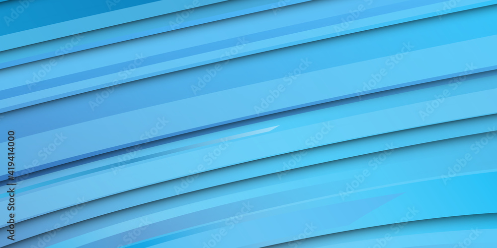 Obraz premium Abstract modern blue 3d vector background for any use in design