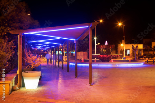 Fountain at Protara street in Paralimni. Cyprus
