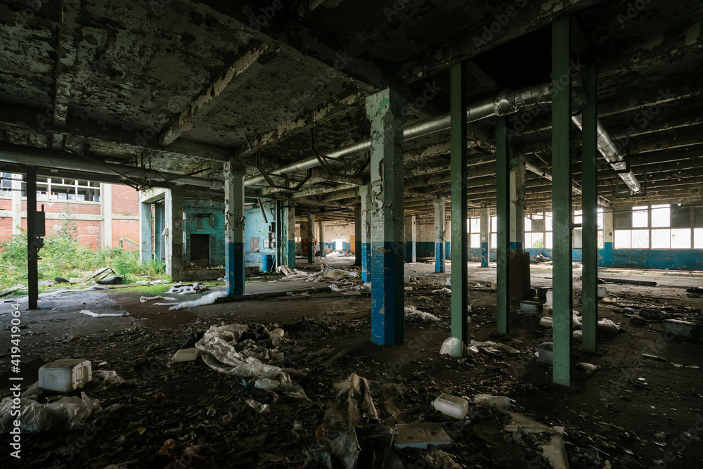 Abandoned Factory Interior and Exterior Abandoned Factory Interior and Exterior