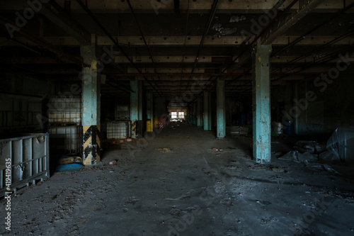 Abandoned Factory Interior and Exterior