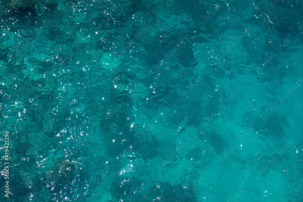 wonderful cristall clear water of the Adria in Polignano a Mare, Puglia