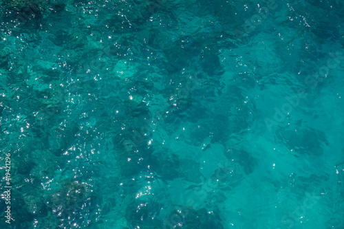 wonderful cristall clear water of the Adria in Polignano a Mare, Puglia photo
