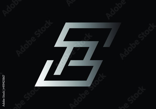 Initial Monogram Letter S P Logo Design Vector Template