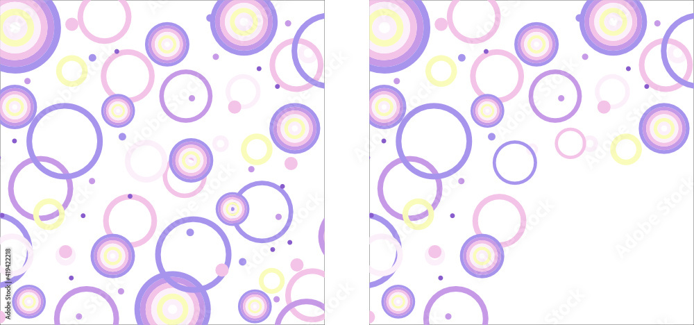 abstract, pattern, pink, circle, circles, blue, design, wallpaper, illustration, retro, bubble, texture, seamless, art, bubbles, floral, green, light, round, decoration, purple, color, shape, white, d