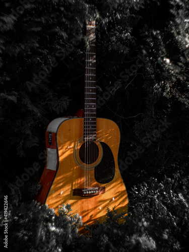 Plakat w ramie guitar
