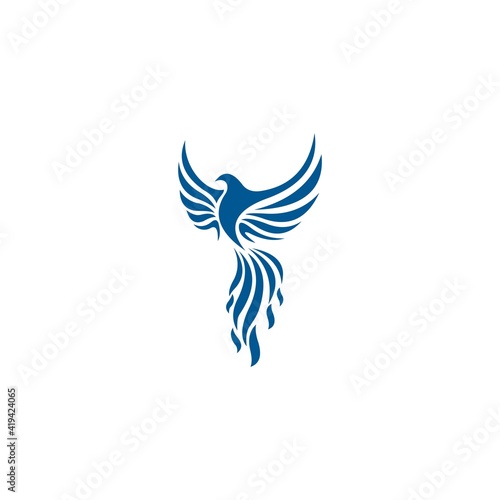 Dove logo icon abstract flying logo elegant vector image , bird vector icon template