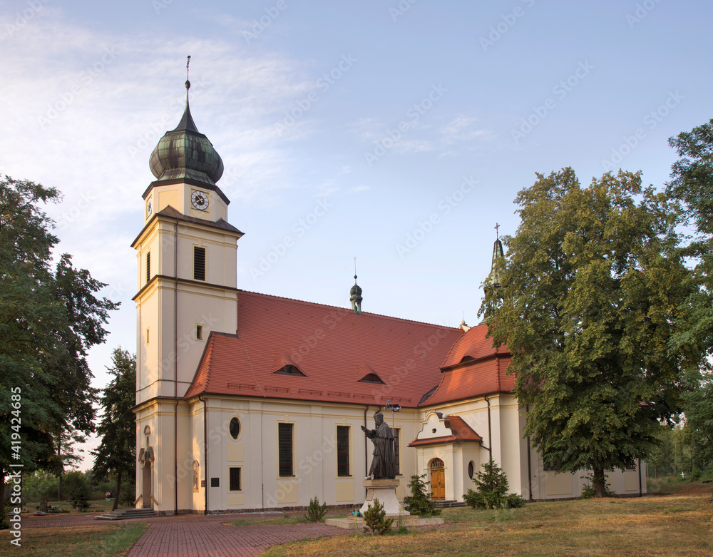Church of Stanislaw bishop and Martyr in Solec Kujawski. Poland
