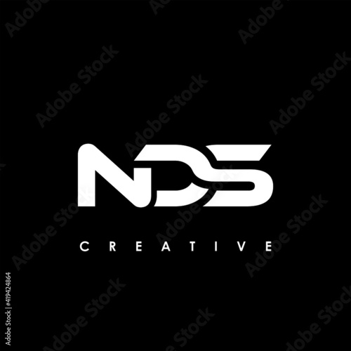 NDS Letter Initial Logo Design Template Vector Illustration