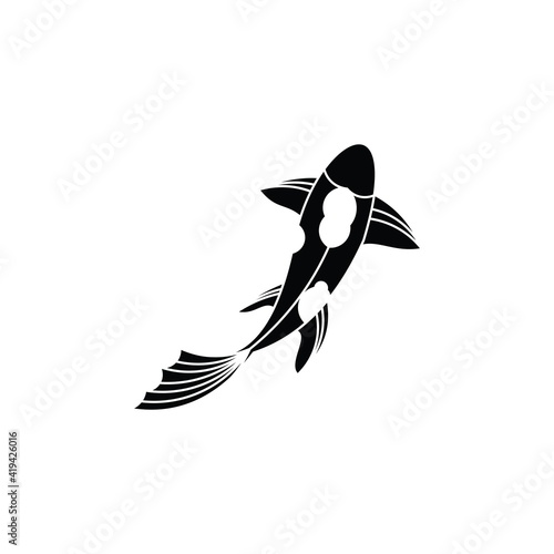 koi fish icon template , koi fish logo , koi fish icon , koi fish vector