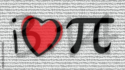 Happy PI day, 14 march, Pythagoras mathematical numbers series ( 3.14 3,14 3/14 ) symbol. Fun vector maths icon or sign banner Ratios letters formula structure. Archimedes constant irrational number