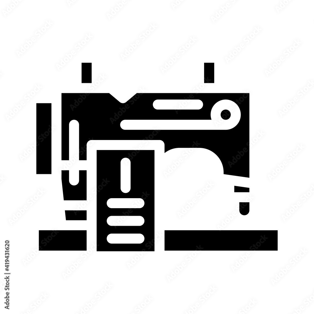 sewing courses glyph icon vector illustration sign sewing courses glyph icon vector illustration sign