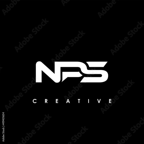NPS Letter Initial Logo Design Template Vector Illustration