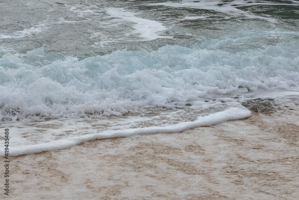 Sea wave close-up Sea wave close-up