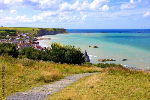 Wallpaper Mural View over the D-day beaches at Arromanches les Bains, Normandy, France Torontodigital.ca