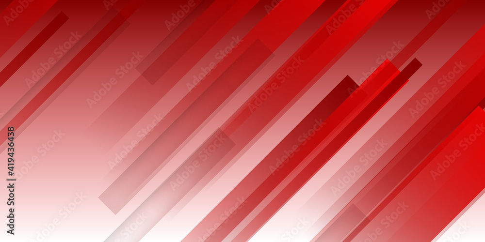 Vector abstract red wavy background. Curve flow motion. Light red background with copy space

