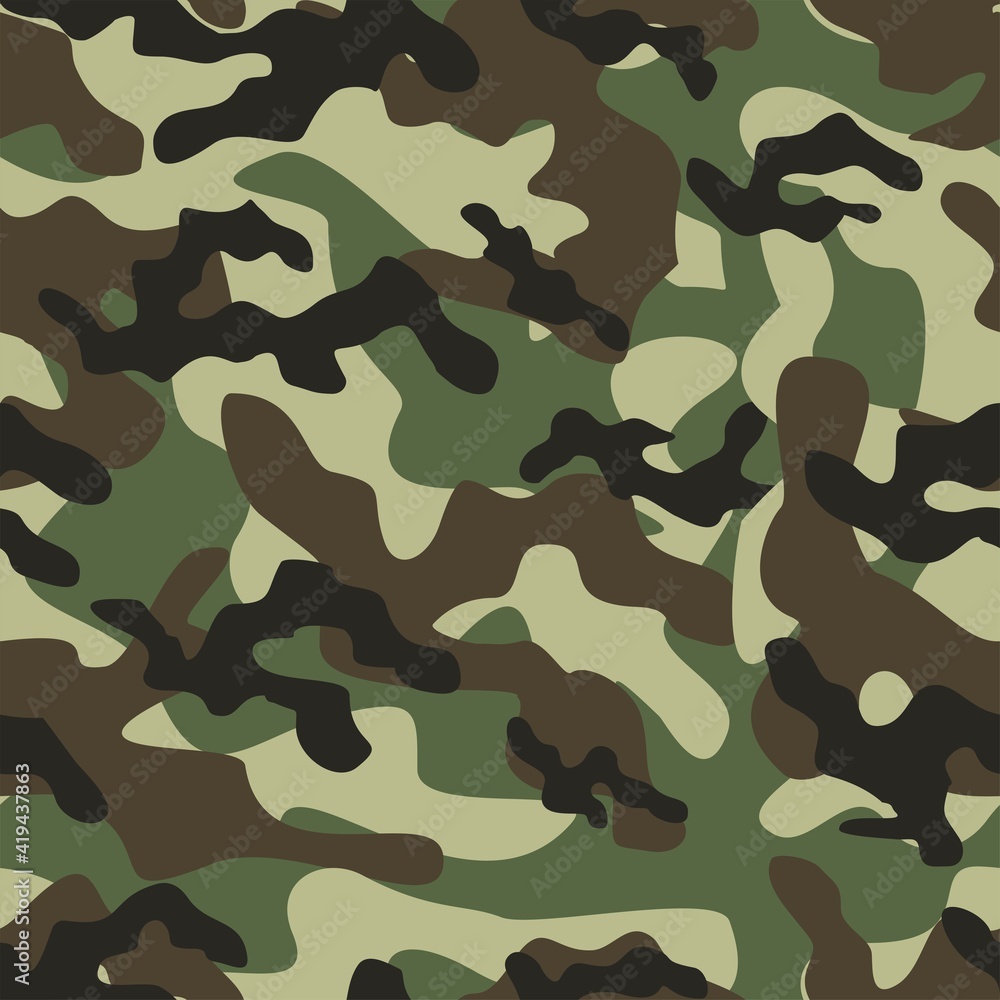 green military camouflage vector seamless print green military camouflage vector seamless print
